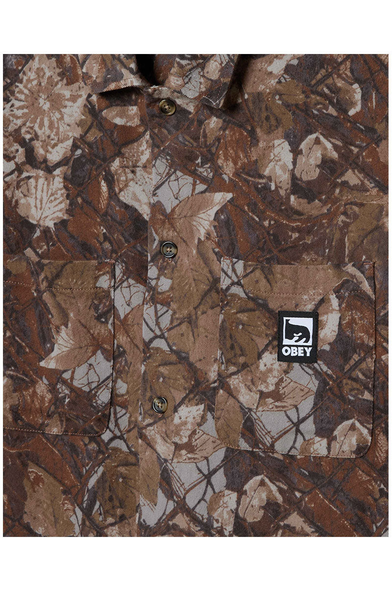 OBEY FENCE CAMO WOVEN SHIRET Fence Camo Multi