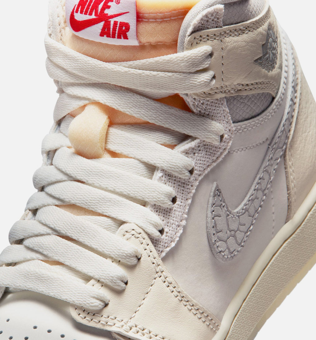 Air Jordan 1 Retro High OG Sail Grade School Shoes - Sail University Red Pale Ivory Coconut Milk Phantom