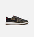Air Jordan 1 Retro Low OG Laser Grade School Shoes - Black / Varsity Red