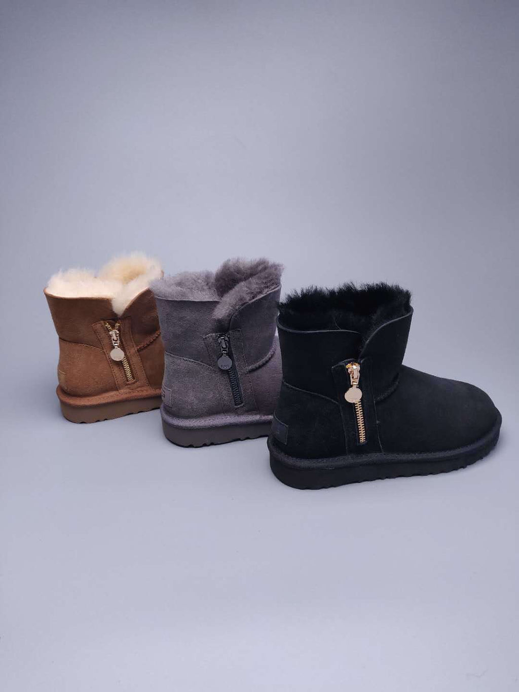 Chestnut Side Zip Ankle Boots — New Arrival | In Stock
