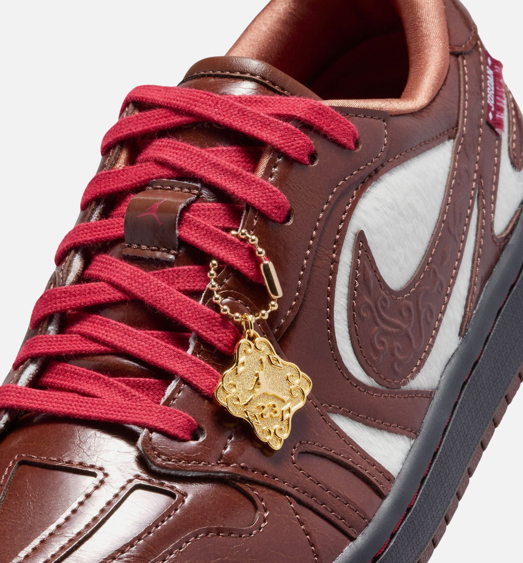 Air Jordan 1 Low Lunar New Year Women's Shoes - Light Chocolate / Black