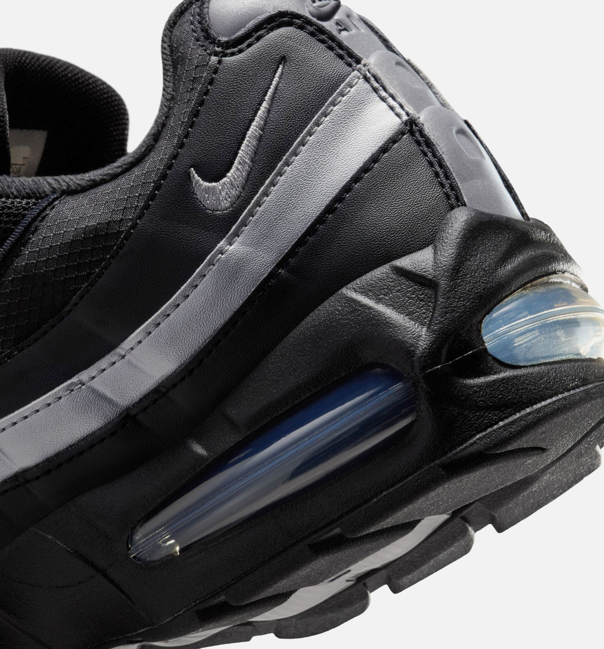 Air Max 95 Big Bubble OG "Reflective Accents" Men's Lifestyle Shoes - Black / White / Metallic Silver