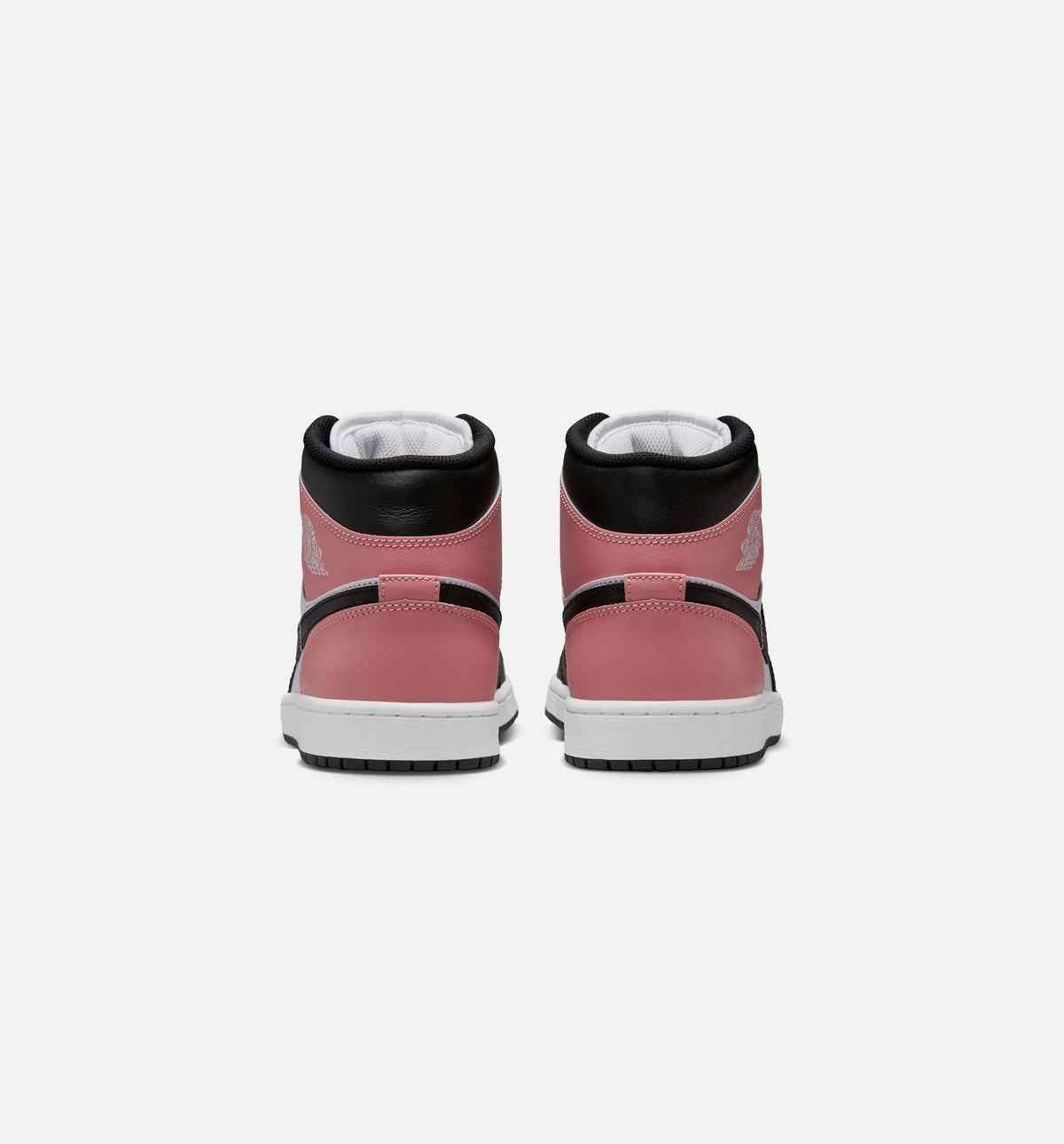 Air Jordan 1 Mid Men's Shoes - White / Rust Pink / Black