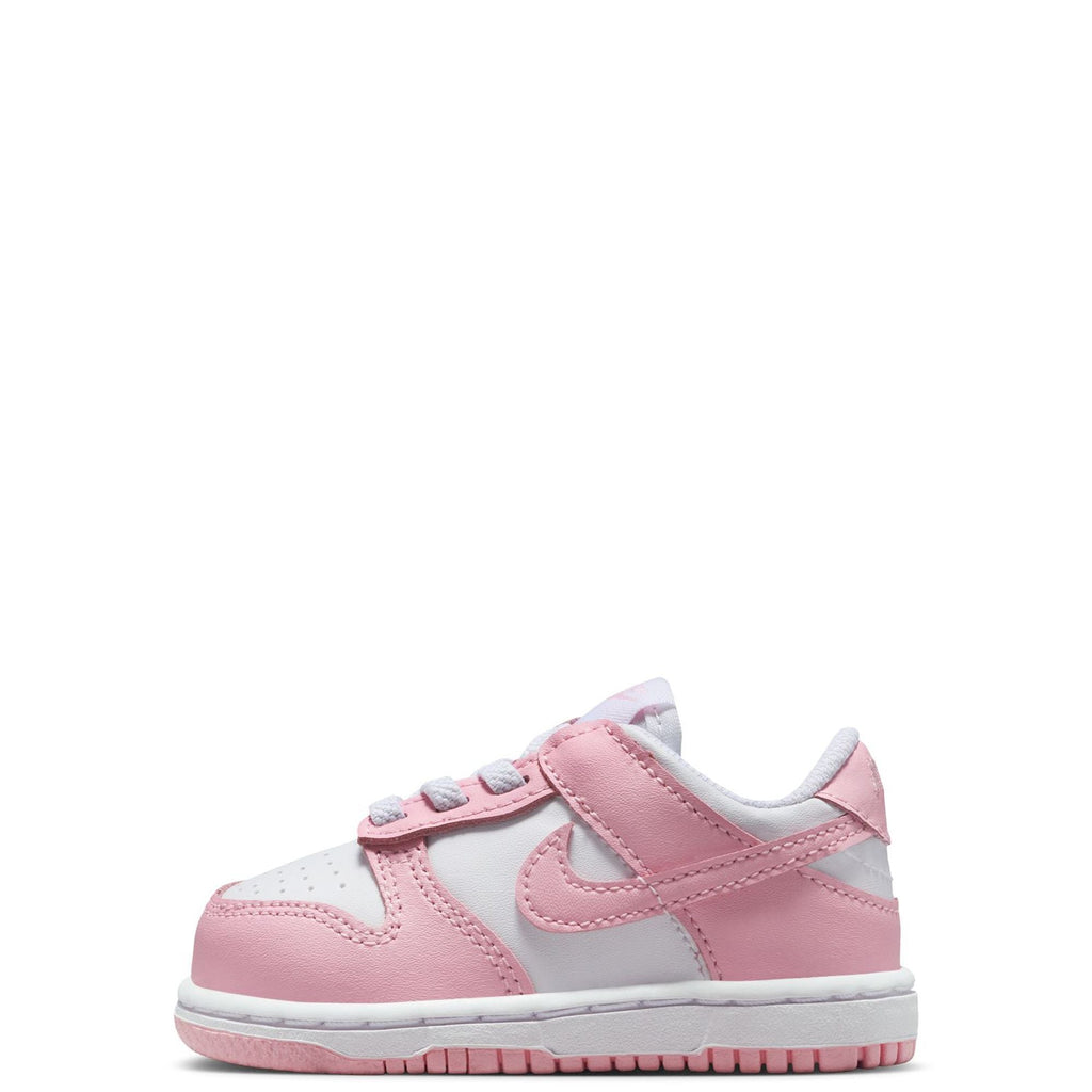 Toddler's Nike Dunk Low White/Med Soft Pink-White (FB9107 125)
