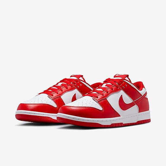 Men's Nike Dunk Low Retro White/University Red-White (HF5441 104)