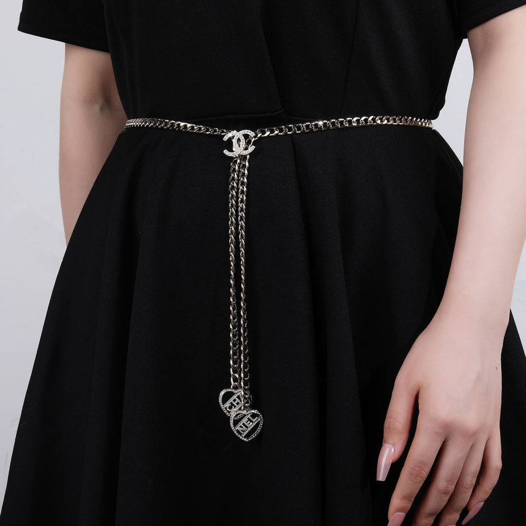 CHANEL 25S CHAIN BELT METALLIC 614471