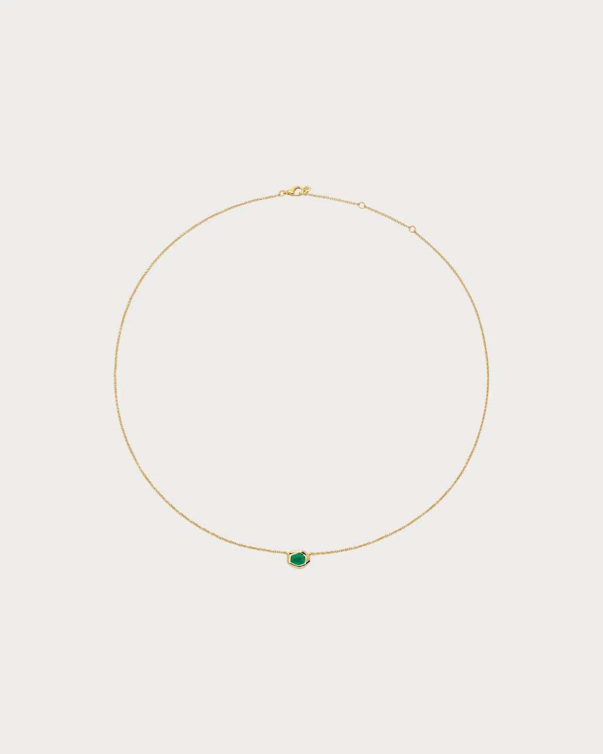 MONICA VINADER Odyssey 18ct Yellow-Gold Vermeil and Onyx Chain Necklace(Small/Green)