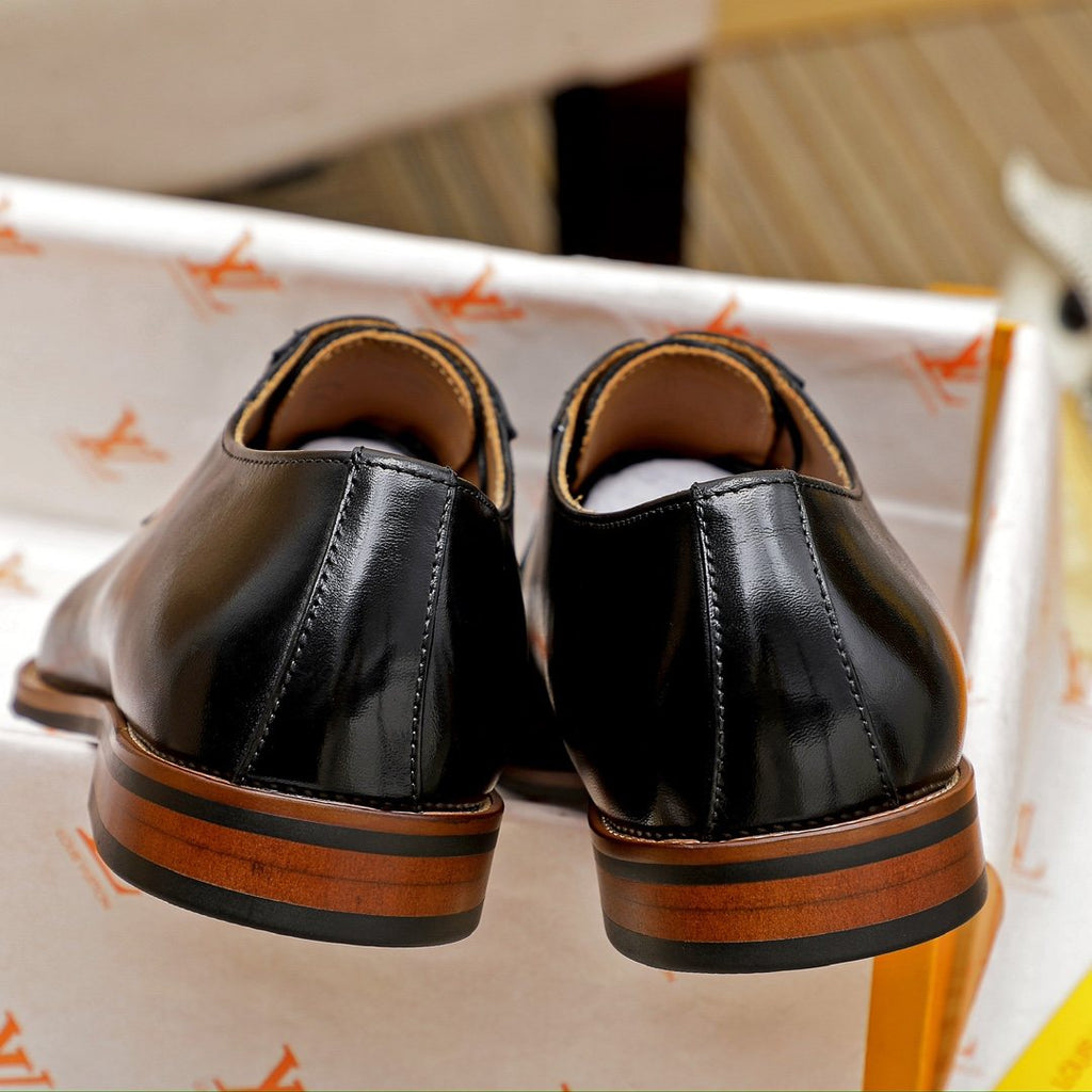 Louis Vuitton Men's Black Lace-Up Dress Shoes
