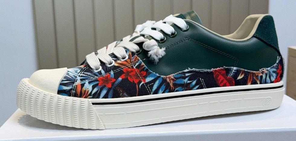 Maison Margiela Floral Panel Low-Top Sneakers