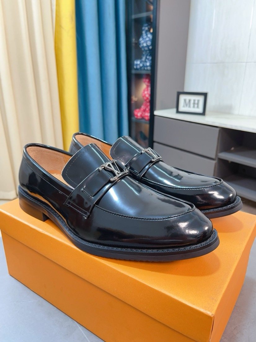 Louis Vuitton Black Buckle Loafers - Low Stacked Heel