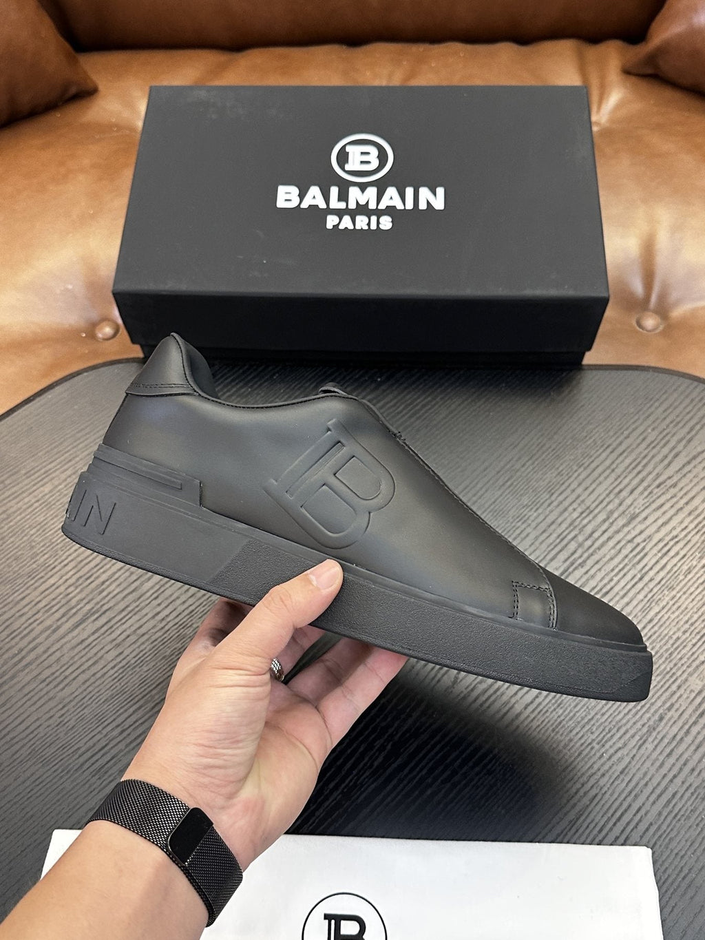 Balmain B-Skate Slip-On Sneakers