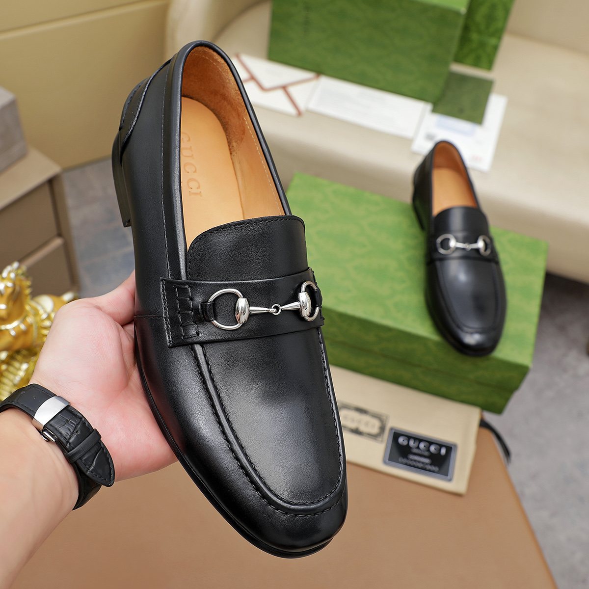 Gucci Bit-Detail Slip-On Loafers