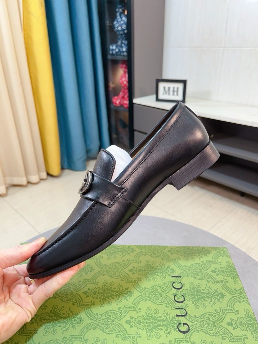 Gucci Men's Metal-Accent Loafers