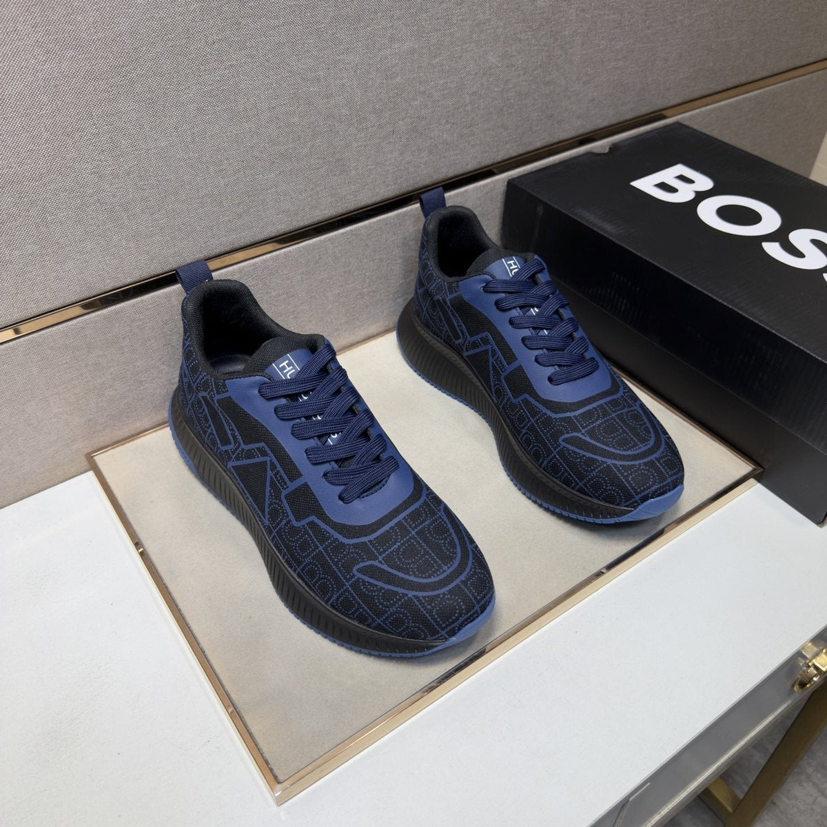 BOSS Men's Low-Top Sneakers - Mesh Lining