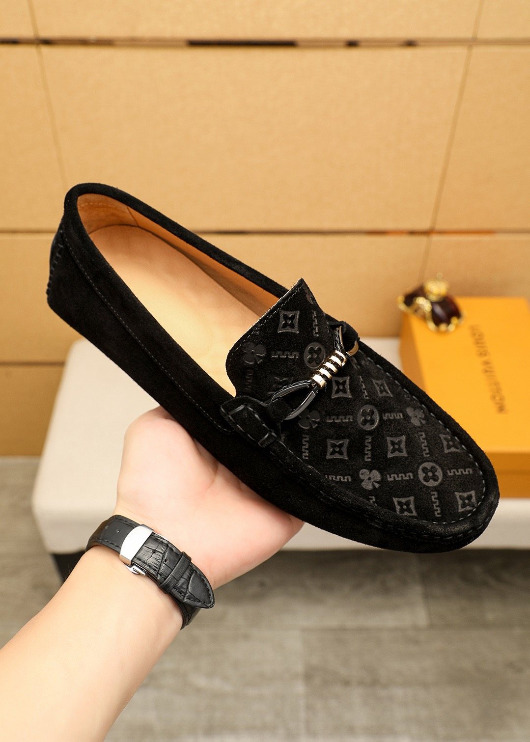 Louis Vuitton Embossed Hardware Loafers