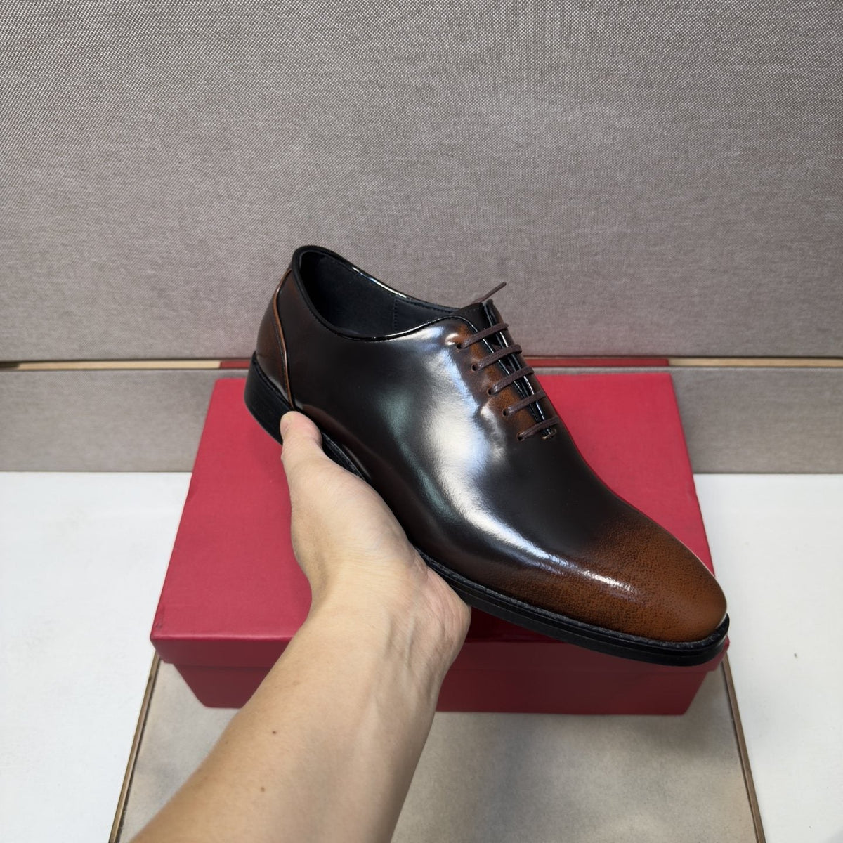 Ferragamo Men's Lace-Up Oxford Shoes