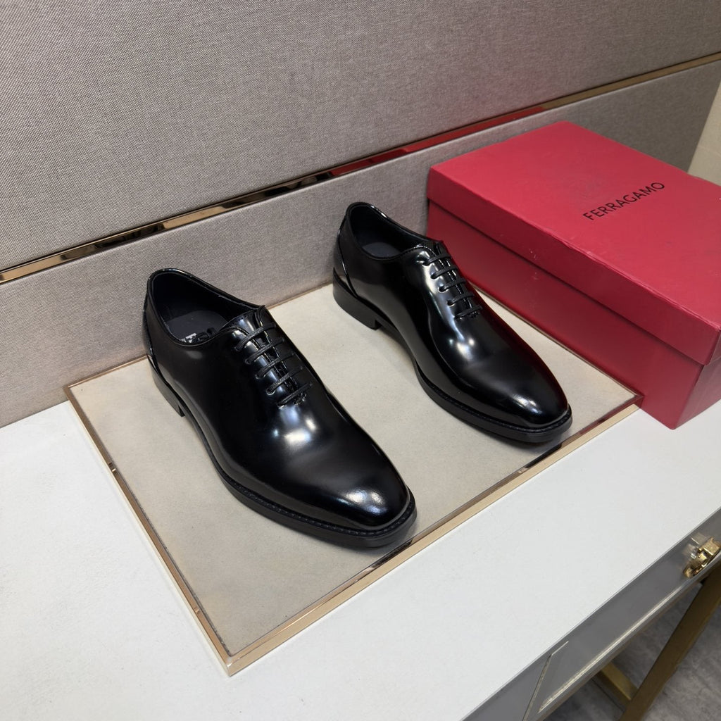 Ferragamo Men's Lace-Up Oxford Shoes