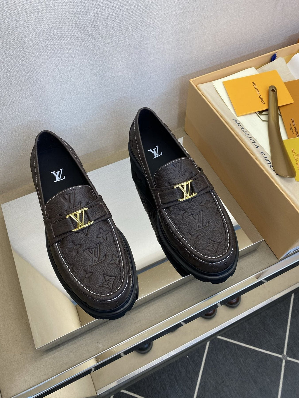 Louis Vuitton Men's Metal Hardware Loafers